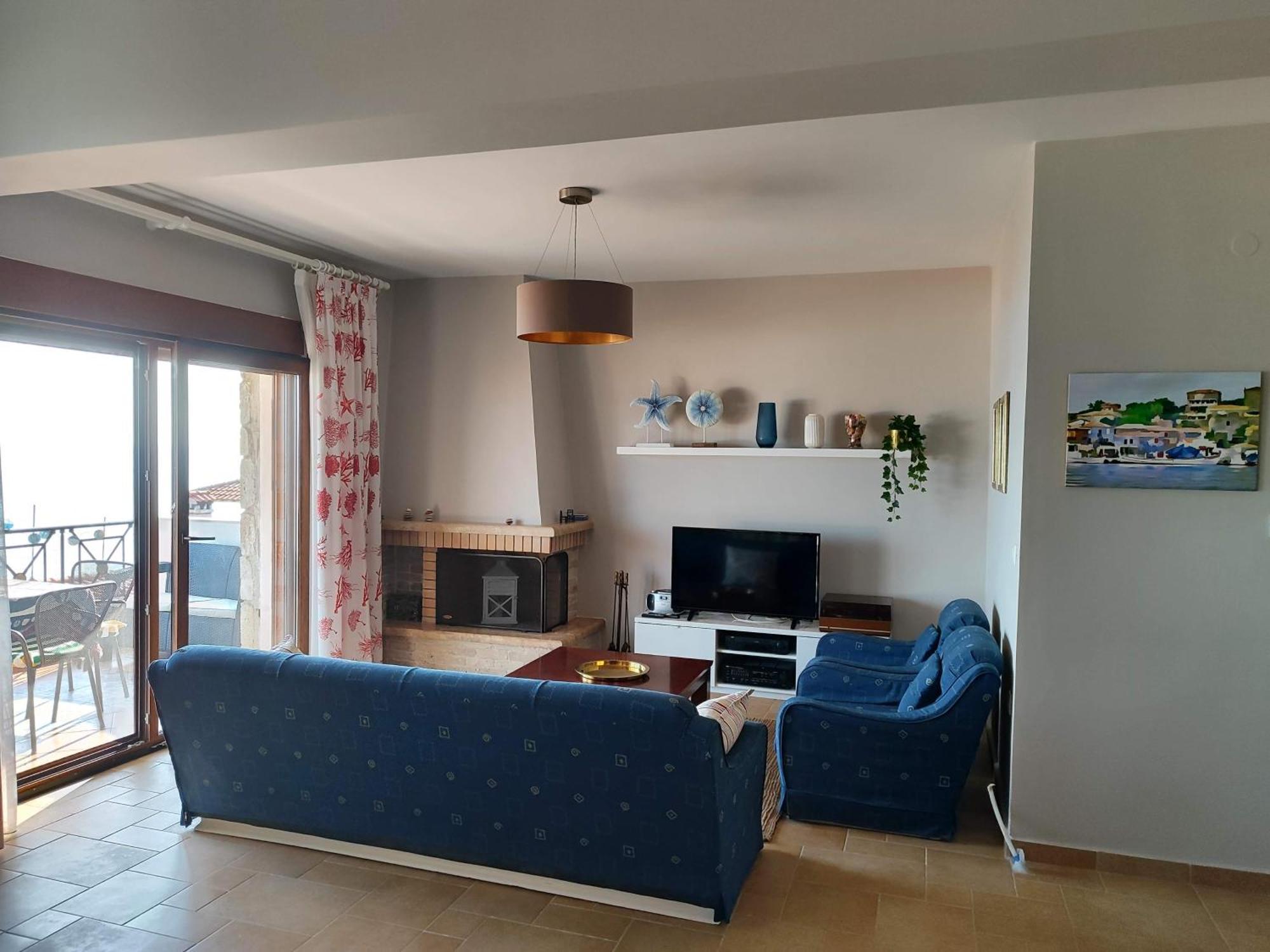 Navy Blue Apartman Néa Szkióni Kültér fotó